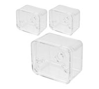 Générique Coque de Boîte à Musique en Acrylique Transparent 3 Pièces pour Assemblage DIY, Boîtier de Protection Compatible Mécanisme à Remontoir, Réparation et Décoration Intérieure