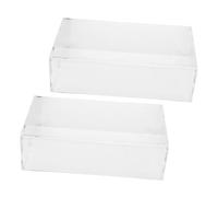 Générique Coque de Protection en Acrylique Transparent pour Souris 2 Pièces, Accessoire pour Ordinateur Portable, Protège-Souris, Anti-poussière, Robuste, Dimensions 180x100x50 Mm, Bureau