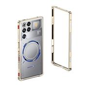 Générique Coque de Protection Rigide en Alliage d'aluminium for Redmagic 11 Pro, Cadre métallique, Dissipation Thermique, Protection arrière Rigide(Or,RedMagic 11 Pro+)