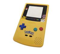 Générique Coque de Remplacement Game Boy Color Pokémon, Kit Complet de Boîtier avec Design Pikachu, Jaune et Bleu