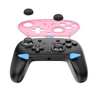 Générique Coque de remplacement pour manette de jeu avec couvercle le bouton analogique pour manette de jeu pour Switch 2 Pro (Rose translucide)