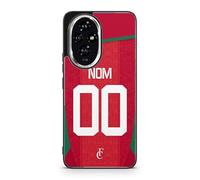 Générique Coque de téléphone Compatible avec Honor 200 - Coque Football Personnalisable nom numéro Maillot Domicile équipe du Maroc