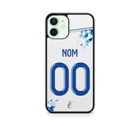 Générique Coque de téléphone Compatible avec Iphone 15 Maillot de l'equipe de Auxerre Domicile Personnalisable Saison 2024/2025 Ref 28