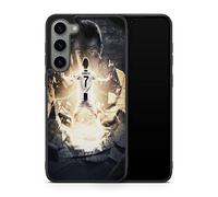 Générique Coque de téléphone Compatible avec Samsung Galaxy A23 - Cristiano Ronaldo - Puissance et Vitesse - Sublimation HD - Silicone Noir - Coque de téléphones-en-Folie