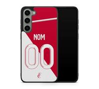 Générique Coque de téléphone Compatible avec Samsung Galaxy S25 Maillot de l'equipe de Monaco Domicile Personnalisable Saison 2024/2025 Ref 93