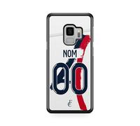 Générique Coque de téléphone Compatible avec Samsung Galaxy S9 Maillot de Football de Paris PSG Extérieur Personnalisable Ronaldo Messi Neymar mbappe Ref 67