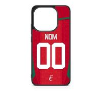 Générique Coque de téléphone Compatible avec Xiaomi 15T - Coque Football Personnalisable nom numéro Maillot Domicile équipe du Maroc
