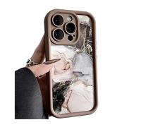Générique Coque en marbre for iPhone, Compatible modèles 16 Pro, 15, 13, 11, 14, 12, 17 Pro Max, Funda, iPhone 17 Air, XR, 7, 8 Plus, SE, Souple, Antichoc, en Silicone(Brown DH23,IPhone 16)