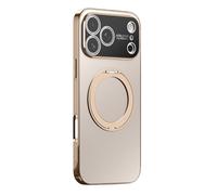 Générique Coque for IPhone 17/17Air/17Pro/17Pro Max, Support Magnétique avec Anneau Pivotant, Protection Complète De La Caméra, Coque Antidérapante Anti-Chute(Gold,17 Pro)