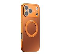 Générique Coque for IPhone 17/17Air/17Pro/17Pro Max, Support Magnétique avec Anneau Pivotant, Protection Complète De La Caméra, Coque Antidérapante Anti-Chute(Orange,17 Air)