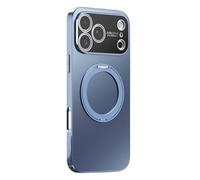 Générique Coque for IPhone 17/17Air/17Pro/17Pro Max, Support Magnétique avec Anneau Pivotant, Protection Complète De La Caméra, Coque Antidérapante Anti-Chute(Chrome,17 Air)