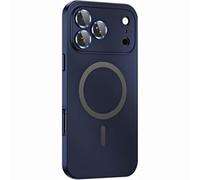 Générique Coque Magnétique en Aluminium pour IPhone 17 Pro Max/17 Pro/17 Air/17 - Compatible Charge sans Fil, Protection Caméra Intégrale Et Résistante Aux Rayures(Blue,Air)