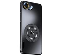 Générique Coque magnétique Fine pour iPhone 17e - Béquille rotative, Fini Mat, Protection intégrale de l’Appareil Photo(Black)