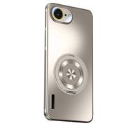 Générique Coque magnétique Fine pour iPhone 17e - Béquille rotative, Fini Mat, Protection intégrale de l’Appareil Photo(Titanium)