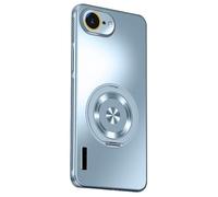 Générique Coque magnétique Fine pour iPhone 17e - Béquille rotative, Fini Mat, Protection intégrale de l’Appareil Photo(Blue-1)