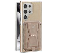 Générique Coque Portefeuille en Cuir Compatible avec MagSafe pour Samsung Galaxy S26 Ultra / S26 Plus / S26, Protection RFID, Support Intégré, Coque Anti-Choc (S25/S24 Compatible)(Gray,S26 Ultra)