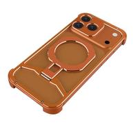 Générique Coque pour IPhone 17 Pro Max/17 Pro, Slim Housse avec Charge sans Fil Anti-Chute Dissipation Thermique Stand Coque(Orange,17 Pro Max)