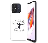 Générique Coque pour Redmi 12C Antichoc | Doux TPU Silicone Protection Housse, Étui de Téléphone Je Peux Pas J'Ai Handball Compatible avec Redmi 12C