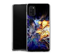 Générique Coque pour Samsung A41 Antichoc | 6.1" Antichoc Doux TPU Silicone Protection Housse, Étui de Téléphone Manga Combat Naruto Sasuke Compatible avec Samsung Galaxy a41