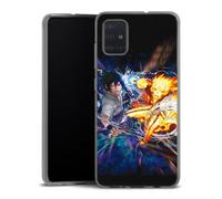 Générique Coque pour Samsung Galaxy A51 Antichoc | Doux TPU Silicone Protection Housse, Étui de Téléphone Fight Sasuke Ninja Manga Compatible avec Samsung Galaxy A51