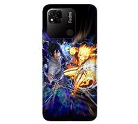 Générique Coque pour Xiaomi REDMI 10A Fight Naruto Sasuke, Housse Silicone, TPU, Antichocs, Manga, Etui de téléphone Naruto