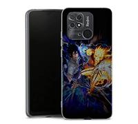 Générique Coque pour Xiaomi REDMI 10c Fight Naruto Sasuke, Housse Silicone, TPU, Antichocs, Manga, Etui de téléphone Naruto