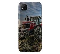 Générique Coque pour Xiaomi Redmi 9C Massey Fergusson Tractor | Housse de Silicone Antichoc, étuis Protection Motif Nature Agriculteur | Bumper téléphone Portable Ultra Fin