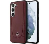 Générique Coque Rigide pour Mercedes MEHCS23SARMRE S23 S911 Rouge en Cuir Urban Bengale