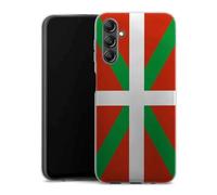 Générique Coque Silicone Compatible Samsung Galaxy A14 5G Drapeau Pays Basque | Doux TPU Silicone Protection Housse, Étui de Téléphone Embleme Français