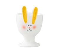 Générique Coquetier de Lapin,Supports pour œufs Individuels en Céramiques pour Cuisine,Bunny Statue Eggs Cup,Décoration de Pâques,Présentoir Cosmétique en Formes D'anneau (B)