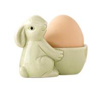 Générique Coquetier Lapin Céramique Style Européen - Petit Support Œuf Design Épuré | Porte-Objet Décoratif pour Bureau, Salon, Maison | 8,5x7cm, 100g, pour Petit-Déjeuner Brunch Table Cuisine