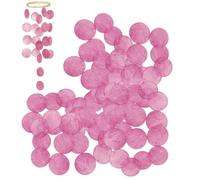 Générique Coquillages pour Loisirs Créatifs | 100 Pièces 5 cm Naturels pour DIY | Disques de Coquillage Percés pour Art Mural,Pour guirlandes, couronnes, bijoux, maison, bureau, mariage,