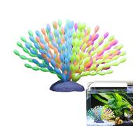 Générique Corallo Artificiale per Acquario in Silicone - Decorazione Morbida E Realistica Con Effetto Sfumato, Ornamento Sicuro per Pesci E Arredo CASA | 18cm