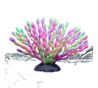 Générique Corallo Artificiale per Acquario in Silicone - Decorazione Morbida E Realistica Con Effetto Sfumato, Ornamento Sicuro per Pesci E Arredo CASA | 18cm