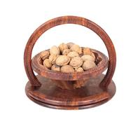 Générique Corbeille à fruits, en bois paniers, pliables noix à, Plateau de | Versatile Corbeille de, fruits table de, cuisine îte à, collation en bois, conteneur Outdoor, Compact Indoor