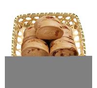 Générique Corbeille À Pain Pour La Table,Panier Vannerie Légumes - Plateau Décoratif À Fond Plat Lavable Pour Gâteaux Fruits Bonbons Fêtes