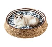 Générique Corbeille pour Chat - Coussins Confortables et résistants aux Griffes - Nid Chat en Corde en Coton tressée - pour Salle de séjour, Chambre, Garage, Rebord de fenêtre, Balcon, Repos, et Jeux