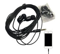 Générique Cord Headphone - Wired in Ear Earphone with Microphone and Noise Cancelling Function - 3.5mm Plug Long Cable Earbuds for Singing, Travel, Camping, and Daily Use