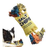 Générique Corde à Jouer pour Chien, Peluche en Forme de Sac de Chips pour Mâchonnement, Jouets à Mâcher pour Chiots, pour Chiots Chats Maison Voyage Toutes Tailles