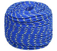 Générique Corde de Bateau Bleu 10 mm 100 m Polypropylène, Quincaillerie, Accessoires de quincaillerie, Chaînes, câbles & Cordes, Cordes & câbles de Construction, Bleu, (Poids 4.52KG)