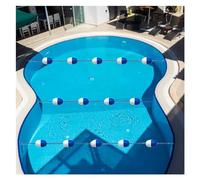 Générique Corde de Piscine préassemblée - Lignes de sécurité pour Piscine de 11 m, séparateur enterré en polyéthylène pour Zones Profondes et Peu Profondes, équipement Essentiel pour Piscine