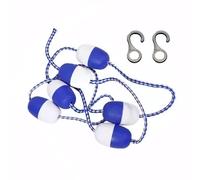 Générique Corde De Sécurité 3, À 59 Pieds avec Flotteurs, Bouée Séparation Pré-assemblée Réglable, 2 Et Crochets, Visibilité Efficace Bleue Blanche for L'intérieur L'extérieur(18m/59ft)