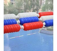 Générique Corde de sécurité Piscine Corde de sécurité pour Piscine, Cordes de séparation flottantes réglables avec flotteurs spiralés, kit de Ligne de flottaison pour Piscine Peu Profonde(L 43.0 M)