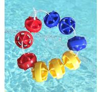 Générique Corde de sécurité Piscine Corde de séparation Flottante pour Piscine 1,5,15,20,25 m, kit de Corde de sécurité réglable pour Piscine, Corde Flottante de sécurité(L 1 M)