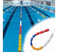Générique Corde de sécurité Piscine Cordes de séparation pour piscines commerciales, Cordes de séparation de Piscine avec flotteurs et Crochet, kit de Ligne de flottaison(L 7 M)
