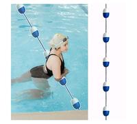 Générique Corde de sécurité pour Piscine avec 2 Crochets en Acier Inoxydable, kit de flotteurs de séparation de Couloir de nage pour la sécurité de la Piscine, Ligne résistante à l'eau pour piscines