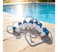 Générique Corde de sécurité réglable pour Piscine avec flotteurs - Ligne de flottaison Durable avec Crochets pour piscines intérieures et extérieures, assurant sécurité et stabilité.