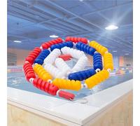 Générique Corde de sécurité Robuste de 50 m avec flotteurs de 20 cm - Kit de séparation et de Ligne de nage Durable pour hôtels et piscines extérieures, idéal pour la sécurité des baignades.