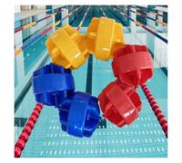 Générique Corde De Séparation De Sécurité for Piscine Flottante, Lignes De Couloir De Piscine Compétitives, for Extrémités Peu Profondes Et Profondes(Nylon,12m)