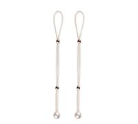 Générique Corde d'embrasse de Rideaux, embrasses de Rideaux,Attaches élégantes pour, Ajustement Flexible - Clips Chics pour, embrasses de fenêtre sans poinçon, Conception de Perles simulées pour